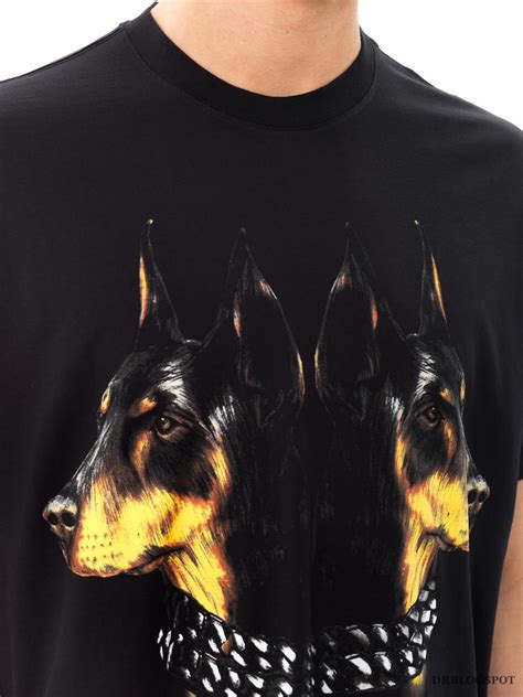 givenchy doberman cuban fit cotton jersey t-shirt|T.